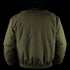 Back view of the Condor Guardian Duty Jacket in olive green, featuring a black collar, insulated design, and elastic cuffs and hem. On SALE.